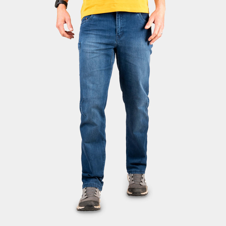 alpkit mens sequence jeans in midwash blue 