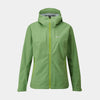 alpkit sigma womes waterproof jacket in fern green - closed