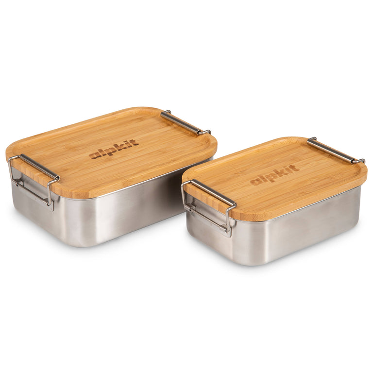 alpkit snap 800 bamboo lid mes tin chopping board pair