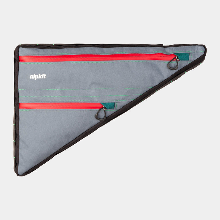 alpkit stingray custom framebag with a horizontal divider and 2 compartments