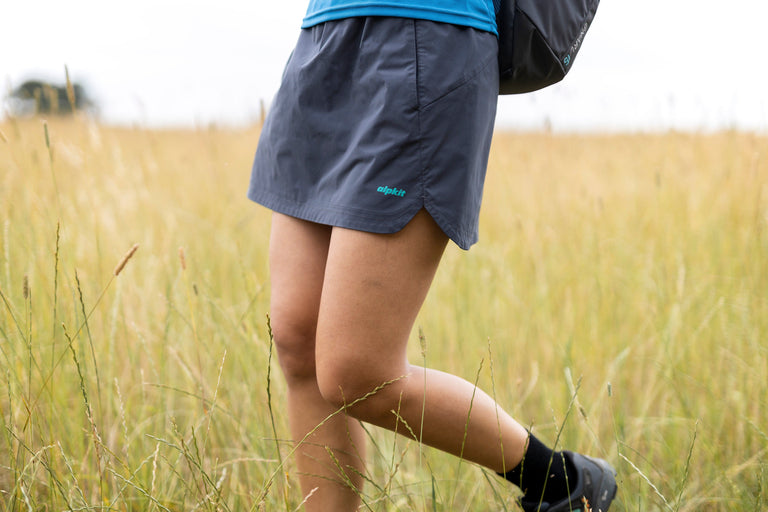 womens aiguille in tarmac - action - closed