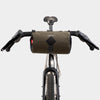 alpkit toploader zipped handlebar bag in olive green