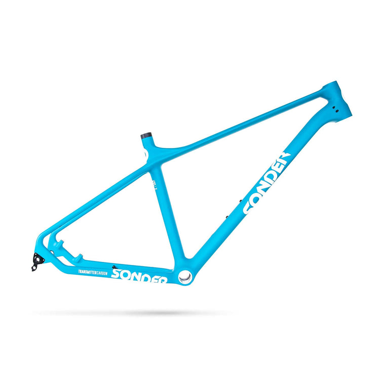sonder transmitter carbon mountain bike frame in reef