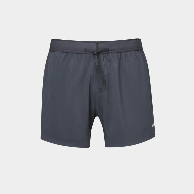 alpkit vayper 4 ultralight 5in running shorts in black - closed