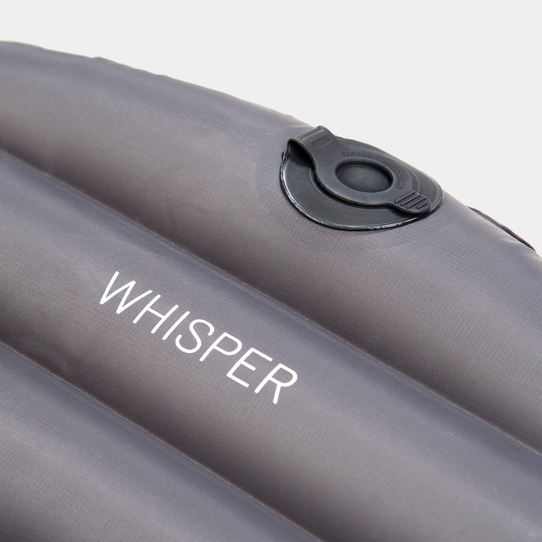 alpkit whisper sleeping mat in grey valve