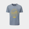 alpkit wild camp organic cotton tee in mineral grey