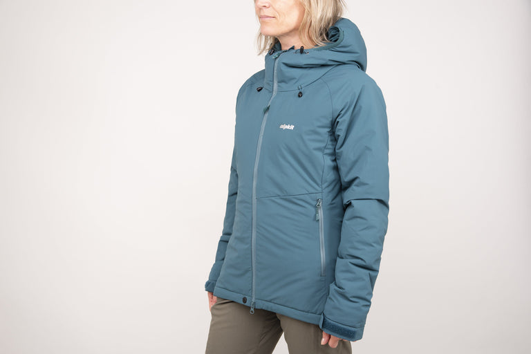 womens alpkit 0hiro jacket front - closed