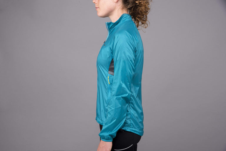 Women's Arro windproof jacket side on