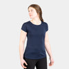 alpkit womens aztec short sleeve merino blend baselayer in outer space blue