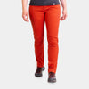 alpkit womens bloc pants in brick red|rg