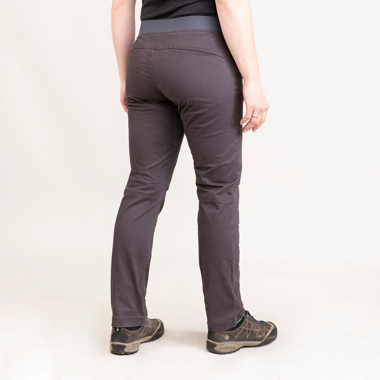 alpkit womens bloc pants in tarmac grey back