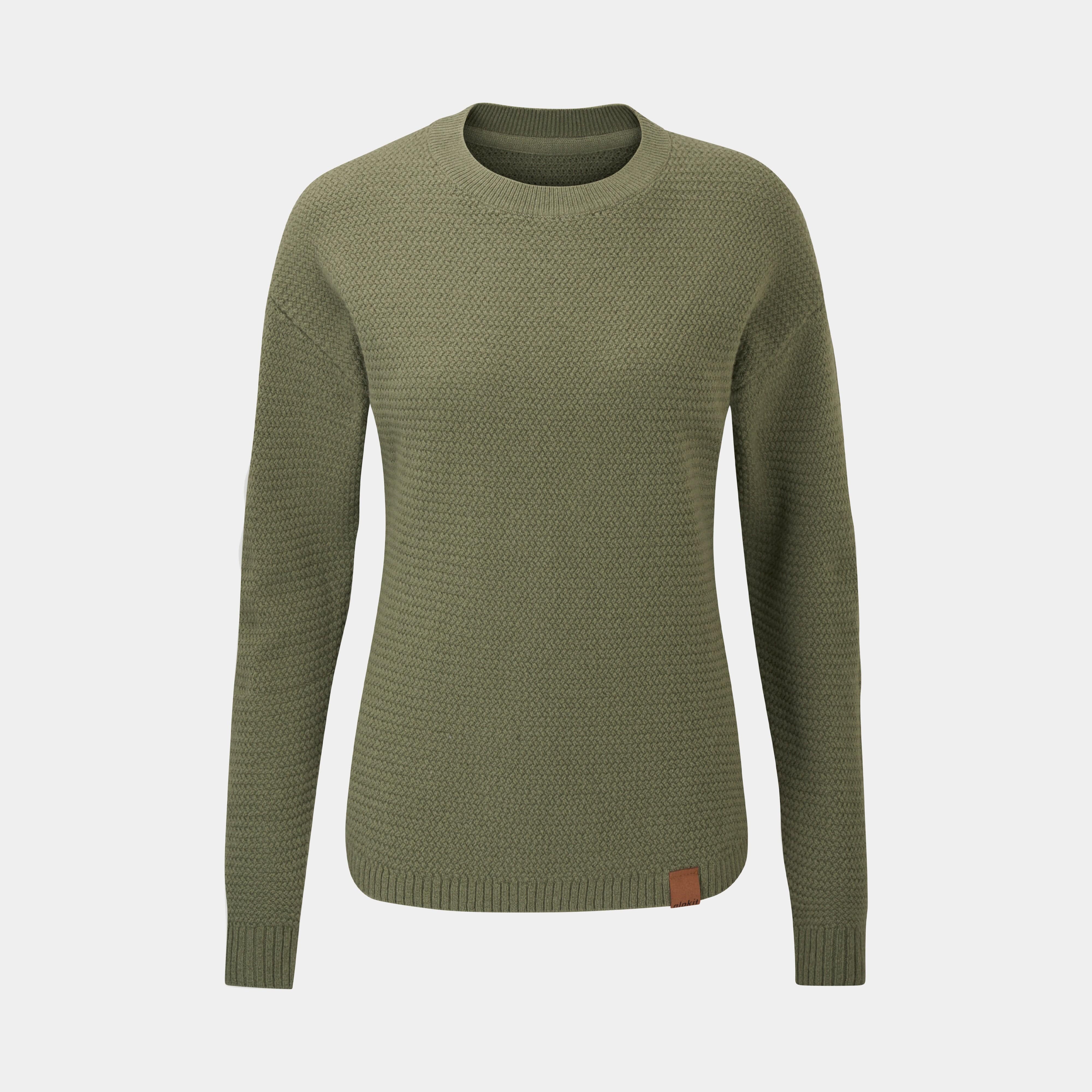 Women's Brenin jumper in Stirling green