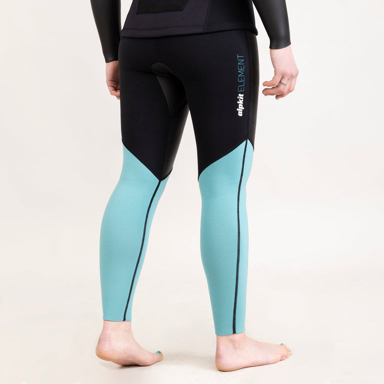 alpkit element wetsuit womens pants in black back