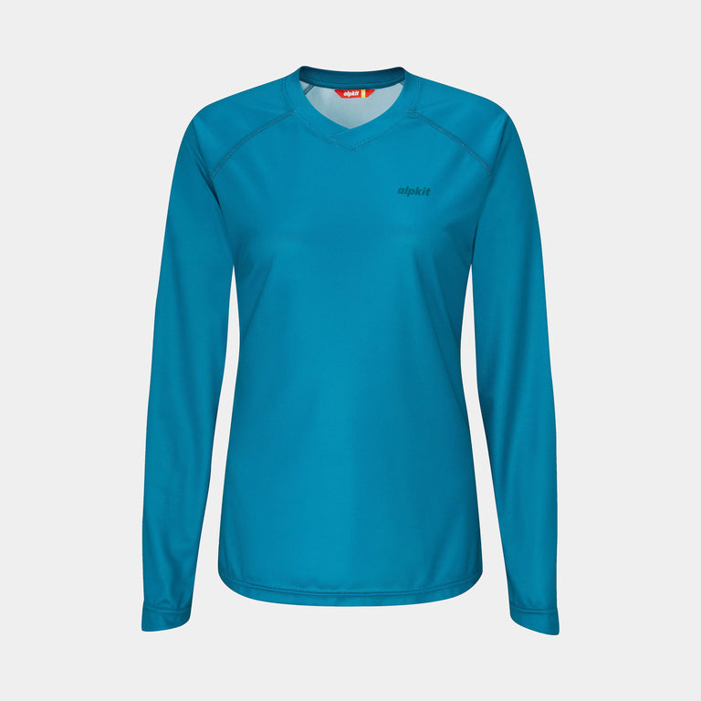 womens Alpkit floe jersey in reef