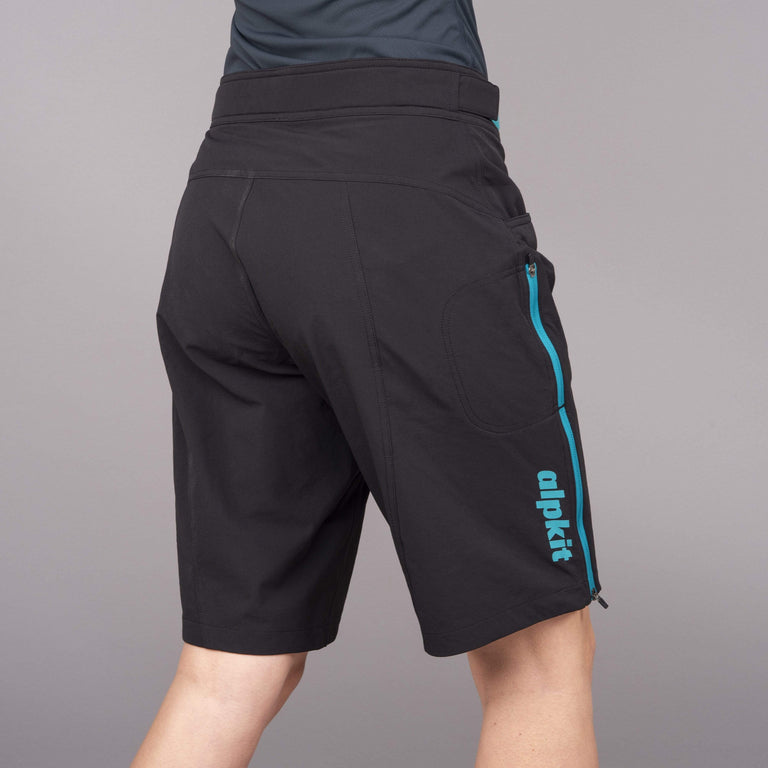 womens floe baggy mountain bike short rear