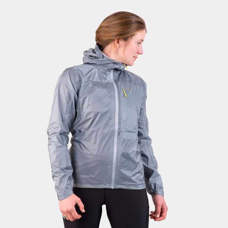 alpkit womens gravitas fell running trail running jacket in mercury grey|rg