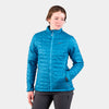 womens alpkit heiko insulated jacket in atoll blue