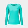 alpkit hurley womens swimming top in aqua blue