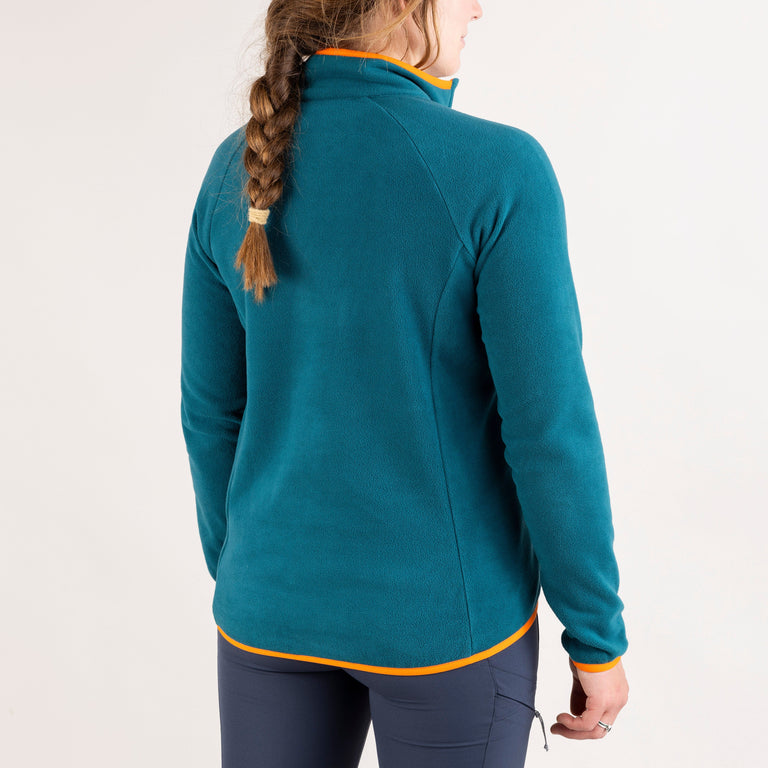 alpkit womens loki fleece in spruce back