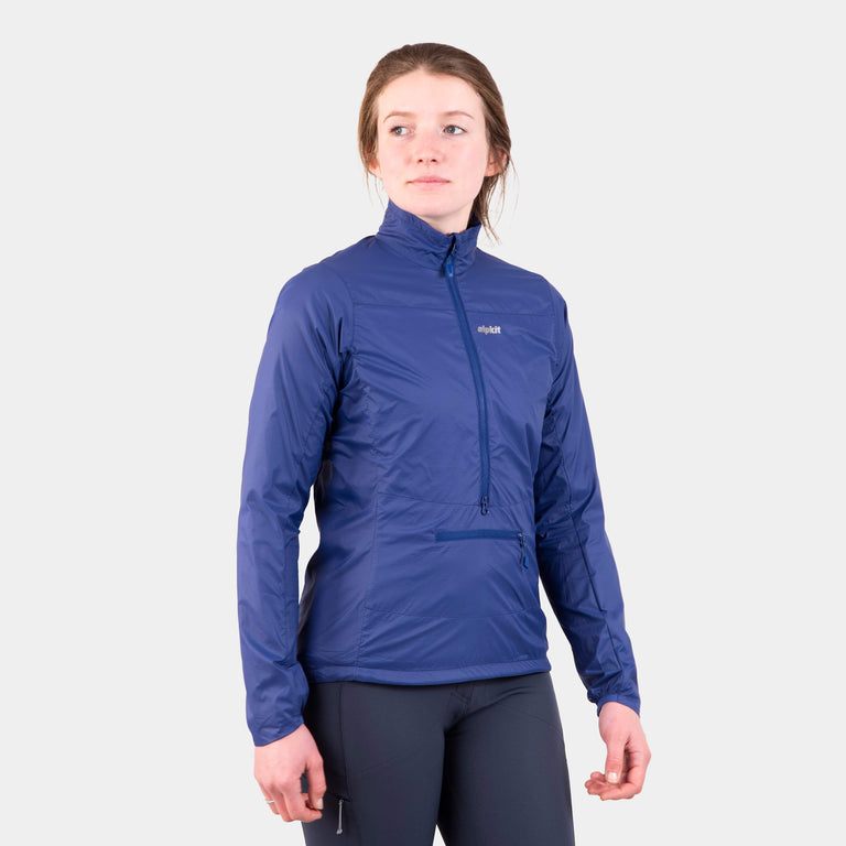 womens alpkit morphosis half zip jacket in nightshade