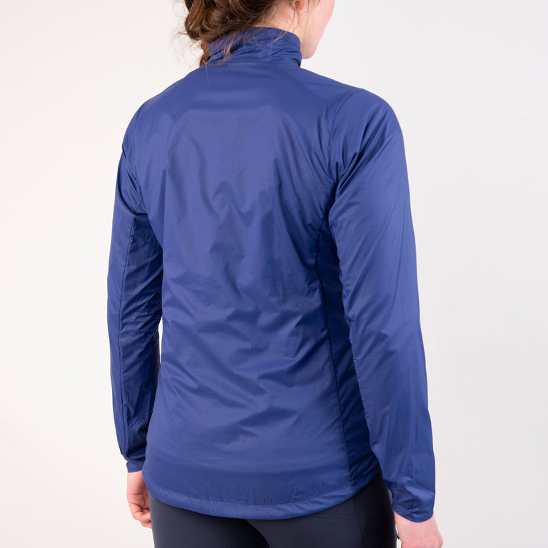 womens alpkit morphosis half zip jacket in nightshade back