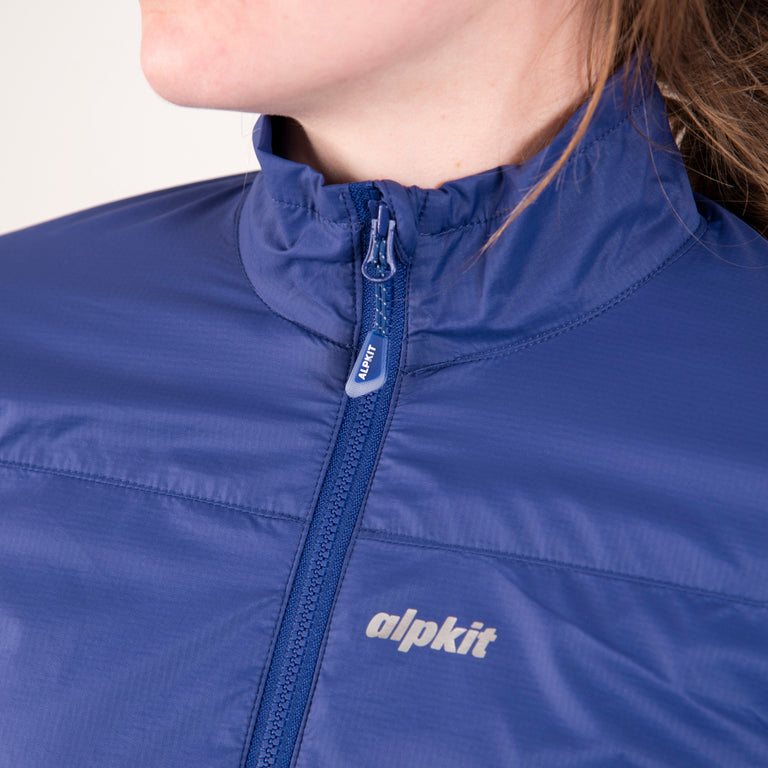 womens alpkit morphosis half zip jacket in nightshade collar