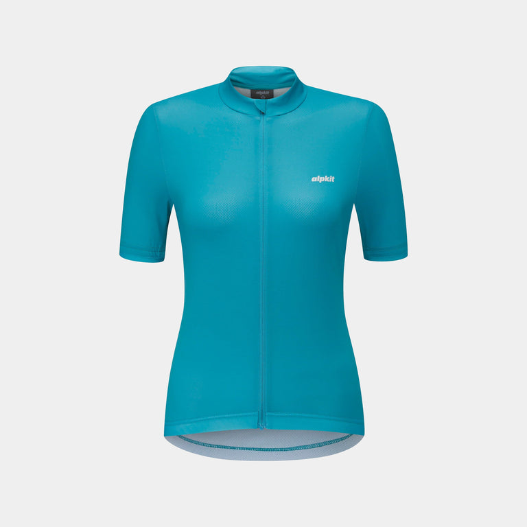 womens Alpkit rhythm elite cycling jersey in surf