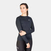 alpkit womens vayper long sleeve base layer for trail running and fell running in black