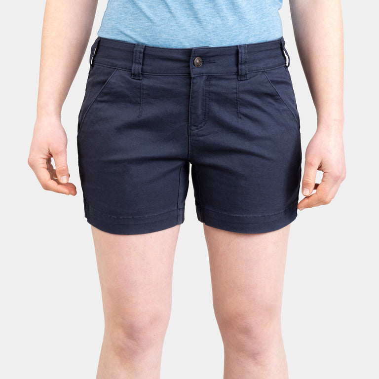 alpkit womens werk shorts in outer space blue